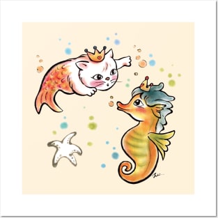 Princess cat fish Posters and Art